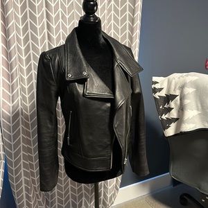 Babyton Leather Jacket, cropped, size s. NWOT